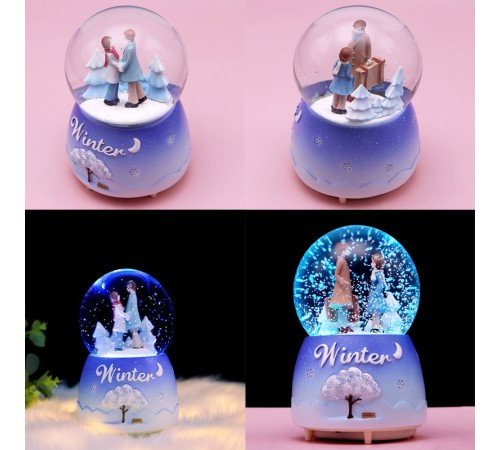 Işikli Kar Püskürten Kiş Masali Temali Kar Küresi