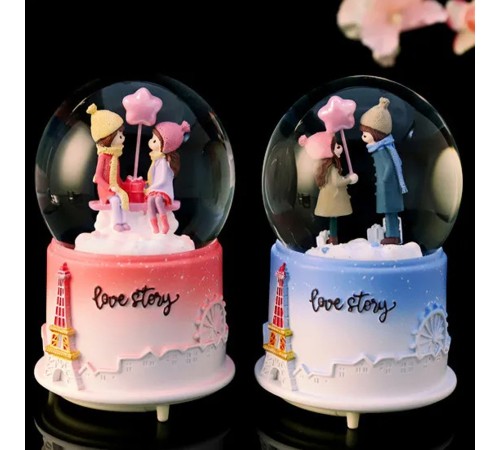 Orta Boy Kar Küresi Sevgili