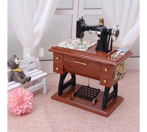 Dikiş Makinesi Görünümlü Müzik Kutusu