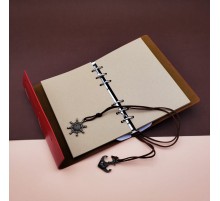 Deri Pusula Tasarımlı Defter