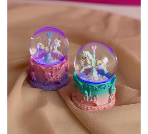 Mini Boy Işıklı Unicorn Kar Küresi
