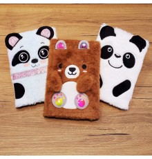 Panda Tasarımlı Peluş Defter