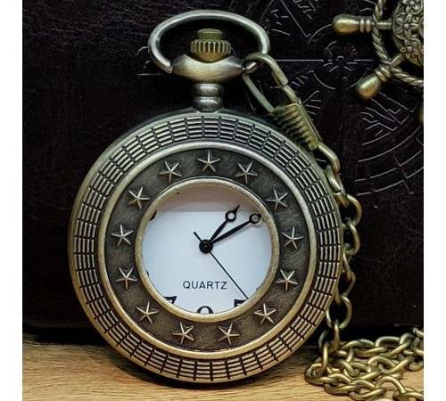 Metal Köstekli Cep Saati Yıldız Model