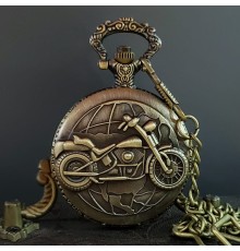Motor Tasarımlı Köstekli Antika Saat