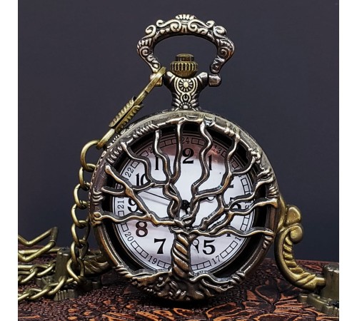 Hayat Ağaçı Tasarımlı Köstekli Saat