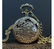 Tren Tasarımlı Köstekli Saat