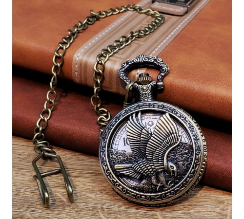 Kartal Tasarımlı Köstekli Saat