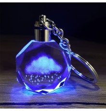 Yağmur Bulutu Tasarımlı Renk Değiştiren Anahtarlık