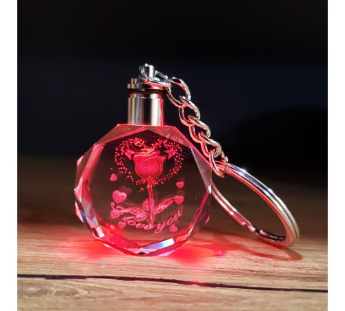 I Love You Tasarım Renk Değiştiren Anahtarlık