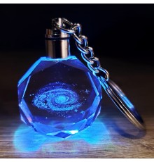 Galaxy Gezegen Tasarım Işıklı Anahtarlık