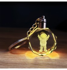 Kristal Renk Değiştiren Astronot Anahtarlık