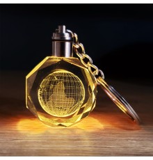 Kristal Dünya Tasarımlı Renk Değiştiren Anahtarlık