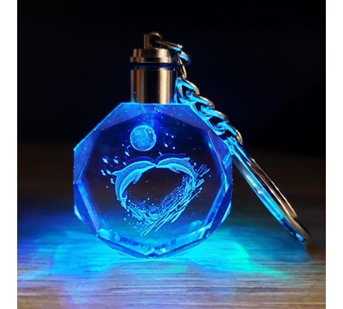 Yunus Balığı Tasarımlı Renk Değiştiren Işıklı Anahtarlık