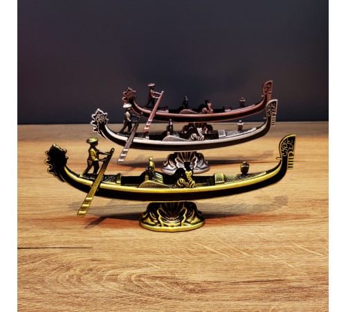 Metal Dekoratif Venedik Kayık 1 Adet
