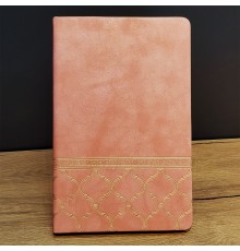 Desenli Deri Defter Somon