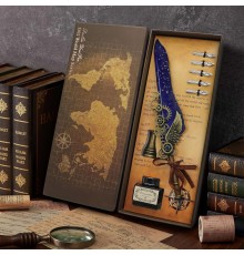 Tüylü Özel Tasarım Divit Hokka Kalem Seti