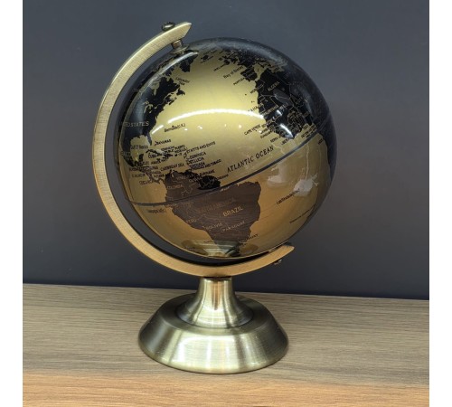 Metal Ayaklı Dekoratif Masaüstü Dünya Küresi