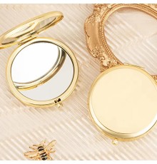 Gold Kapaklı Makyaj Cep Aynası