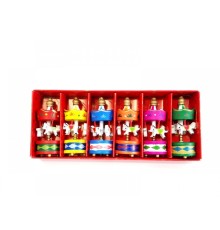 Mini Ahşap 6 lı Atli Karinca Renkli