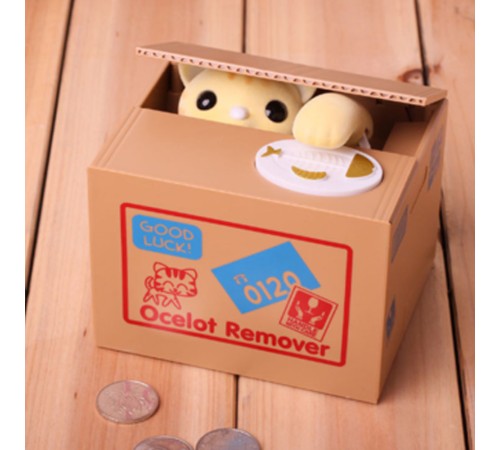 Hırsız Para Çalan Kedi Kumbara