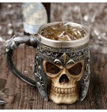 3D Tasarımlı Kurukafa Kupa Bardak