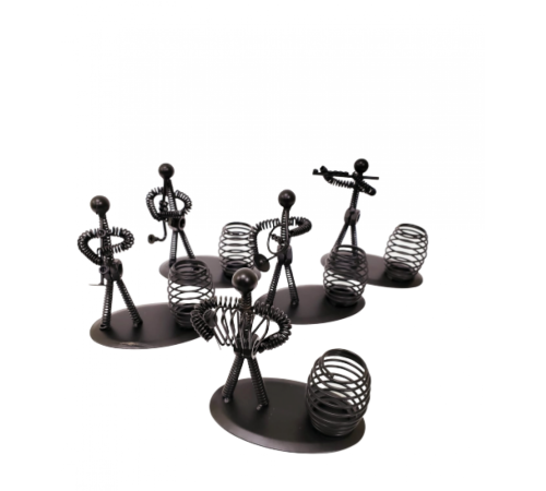 Dekoratif Metal Adam Müzisyen Kalemlik