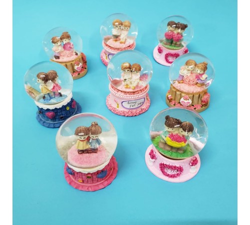 Dekoratif Mini Boy Sevgililer Kar Küresi