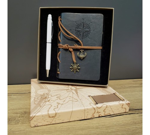 Defter Ve Kalem Kutulu Set Gri