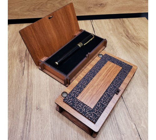 Ahşap Kutulu Metal Kalem