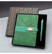 Hediyelik Defter Kalem Set Yeşil