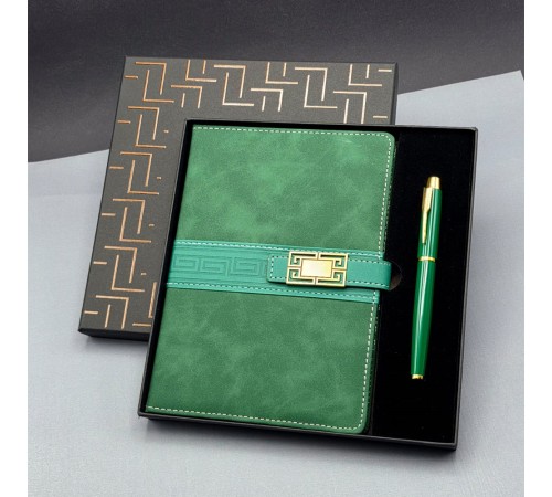 Hediyelik Defter Kalem Set Yeşil