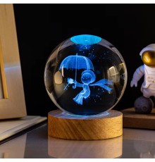 Renk Değiştiren Usb li Cam Küre Şemsiyeli Çocuk