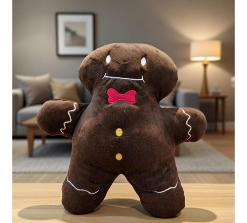 Kurabiye Adam Figürlü Peluş Yastık