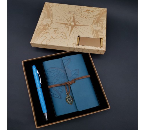 Defter Kalem Mavi Set