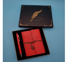 Defter Kalem Kırmızı Renk