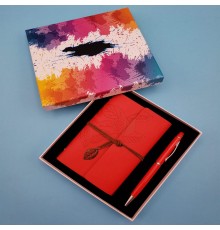 Kalem Defter Hediyelik Set Kırmızı