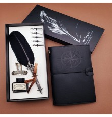 Siyah Divit Hokka Defter ve Kalem