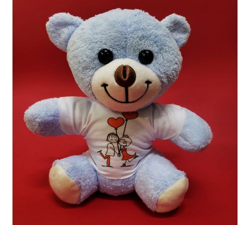 Mutlu Sevgililer Temalı Tişörtlü Ayıcık