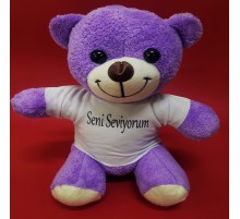 Seni Seviyorum Tişörtlü Peluş Ayı