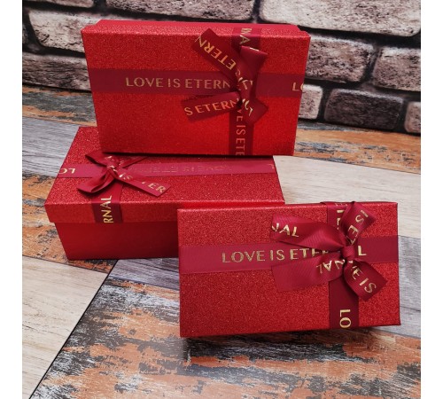 3'lü Kırmızı Hediye Kutusu