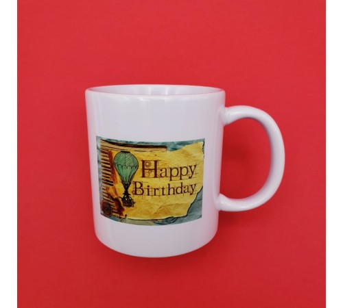 Baskılı Happy Birthday Kupa Bardak