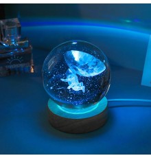 Renk Değiştiren Astronot Tasarımlı Cam Küre