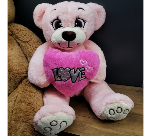 80 Cm Peluş Pembe Ayıcık