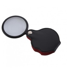 5X-50Mm-Mini Büyüteç Cepte Taşınan Optik Lens Katlanabilir Deri Kaplama Xx1051