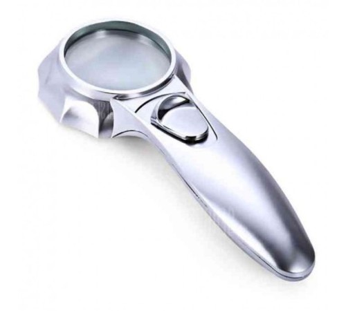 7X Büyüteç 6 Led Işık Aydınlatma 50Mm Optik Lens El Büyüteç