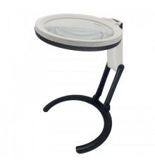 2X5X120Mm 10 Ledli Masaüstü Büyüteç