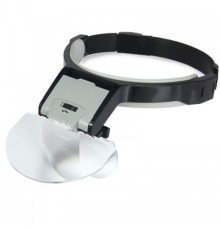 Lens Takmalı 5 Lenslı Led Lambalı Şapka Tip Büyüteç