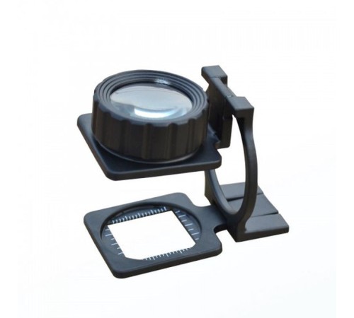 Tekstilciler Için Kumaş Kontrolü Büyüteç Katlanan Metal 15X Büyütme