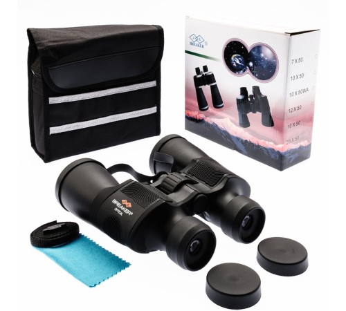 Breaker 20×50 Wd2 Çift Göz Ayarlı Profesyonel Dürbün – 1000M/56M – Siyah