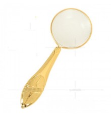 Altın Renkli 5X - 45 Mm Zarif Işlemeli Özel Tasarlanmış Büyüteç MG18155-7